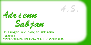 adrienn sabjan business card